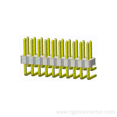 DIP Right Angle Type Double-row curved plug Connector